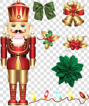 Christmas Gold And Red Deco  Nutcracker  Lights   Christmas Nutcracker Design  HD Png Download