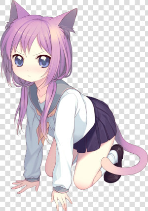 Transparent Motoko Kusanagi Png   Anime Cat Girl Background  Png Download