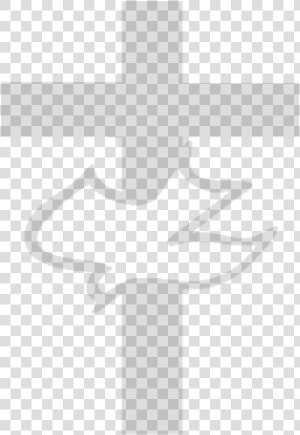 Cross And Dove   Cross Png Dove Transparent Background  Png Download