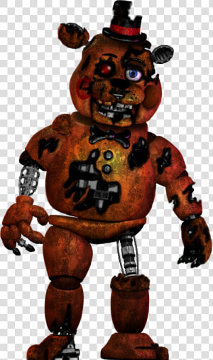 Hey Everyone Midnighte Here I Made Scrap Toy Freddy    Freddy Five Nights At Freddy  39 s Characters  HD Png Download