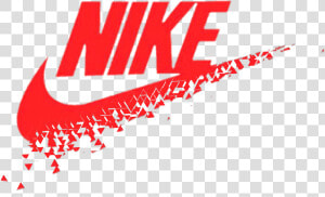  nike  red  freetoedit   Transparent Nike Logo Sticker  HD Png Download