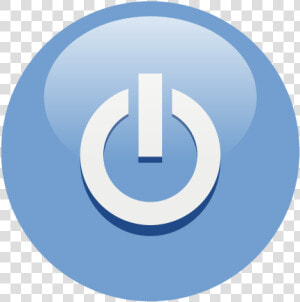 Multicolor Power Buttons   Power Button Icon Blue  HD Png Download