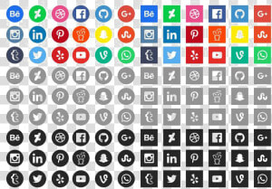 Social Icons Png Photo   Free Social Media Icons 2019  Transparent Png