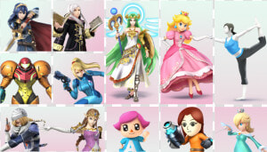 “ The Women Of Smash ⊟ The Original Smash Bros   All Female Smash Bros Characters  HD Png Download