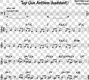 Top Gun Anthem Piano Sheet Music  HD Png Download