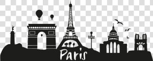 Paris Siluet  HD Png Download