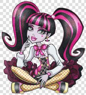  ftestickers  monsterhigh  stickers  sparkly  draculaura   Monster High Characters  HD Png Download