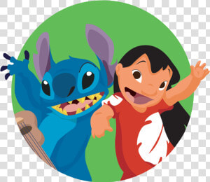 Disney Lilo  amp  Stitch Movie Cover Silver Pendant Clipart   Lilo And Stitch Transparent Background  HD Png Download