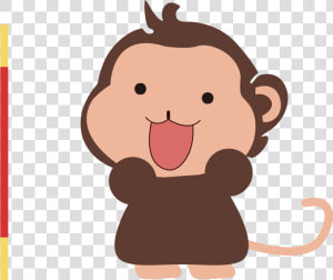 Monkey Cartoon Infant Child   Monkey  HD Png Download