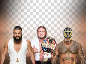 Samoa Joe Vs Rey Mysterio Vs Andrade Wwe United States   Lucha Libre  HD Png Download