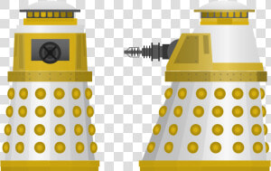 18 1988   White And Blue Dalek  HD Png Download