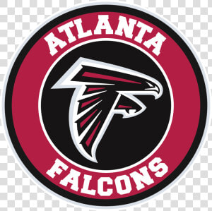 Atlanta Falcons Circle Logo Vinyl Decal   Sticker 5   Nba Logo 2018 Team  HD Png Download