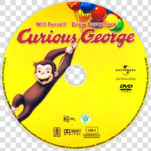 Curious George Dvd Disc Image   Curious George Full Screen Dvd  HD Png Download