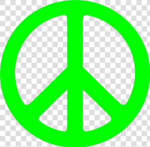 Neon Green Peace Sign Svg Clip Arts   Lime Green Peace Sign  HD Png Download