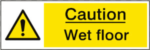 Caution Wet Floor Hazard Sign   Caution This Machine Is Automatic  HD Png Download