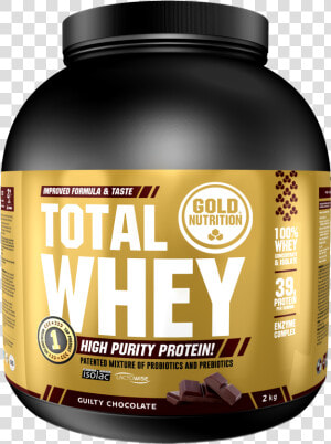 Total Whey With Probiotics  amp  Prebiotics   Gold Nutrition  HD Png Download