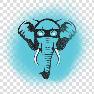 Lucky Elephant Logo   Elephant Head Black And White  HD Png Download