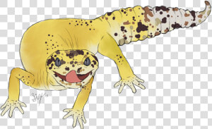 Loki The Leopard Gecko   Leopard Gecko Cartoon  HD Png Download