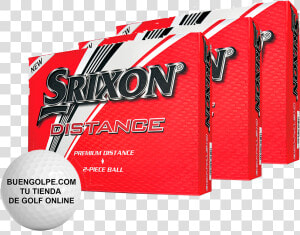 Bolas De Golf Srixon Distance Personalizadas Con Texto   Srixon Distance 2018 Golf Ball  HD Png Download