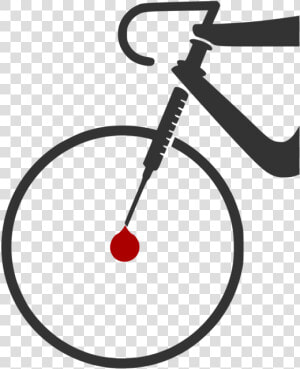 Line bicycle wheel   Bicycle Handlebars Cartoon  HD Png Download