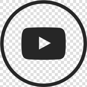 Yt Icon   Youtube Preto E Branco  HD Png Download