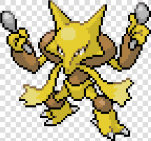 Abra Kadabra Alakazam   Png Download   Pixel Art Pokemon Alakazam  Transparent Png