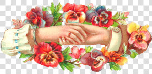 Clipart Hands Flower   Engagement Hands Clipart Png  Transparent Png