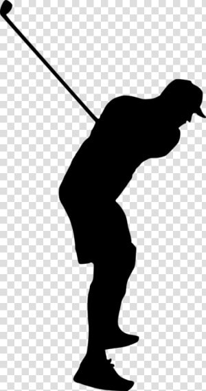 Golfer Clipart Senior   Transparent Background Silhouette Golf Transparent  HD Png Download