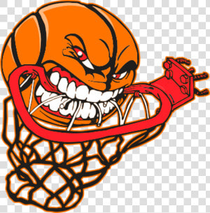 Basketball Net Swish Clip Art Png   Mean Basketball  Transparent Png