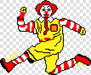 Mcdonalds Clipart Pixel Mcdonald Art Maker Transparent   Mcdonald Pixel Art  HD Png Download