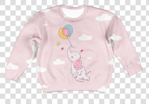 Gearhuman 3d Elephant And Balloons Custom Hoodies T shirt  HD Png Download