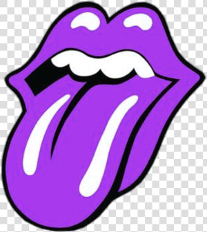  freetoedit  remixit  purple  purpleaesthetic  aesthetic   Rolling Stones Logo  HD Png Download