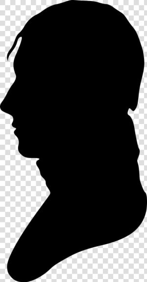 Silhouette Of Man Facing Left  No   Man Side Face Silhouette  HD Png Download