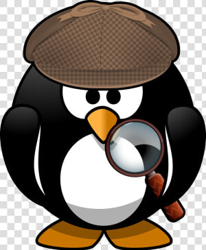 Sleuth Penguin Clip Arts   Cartoon Penguin  HD Png Download