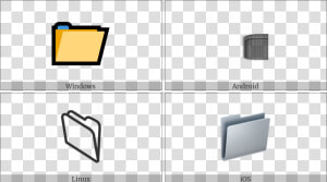 File Folder On Various Operating Systems   Utility Software  HD Png Download