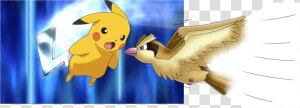 Pikachu Vs Pidgey  HD Png Download