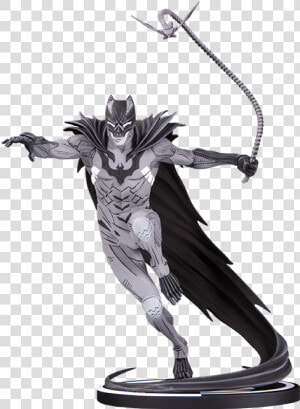 Batman Black And White Statue By Kenneth Rocafort  HD Png Download