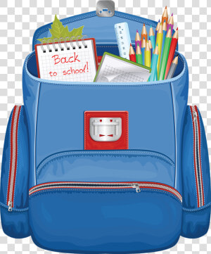 Pencil Case In The Bag Clipart   Clipart School Bag Png  Transparent Png