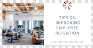 Tips On Improving Employee Retention   Coworking Office  HD Png Download