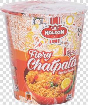 Kolson Cup Noodles Fiery Chatpata 50 Gm   Kolson Cup Noodles Chatpata  HD Png Download