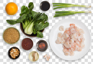 Stir fried Orange Shrimp With Baby Bok Choy  Brown   Superfood  HD Png Download