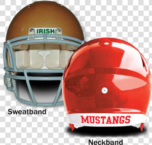 View   Football Helmet Neckband Decals  HD Png Download