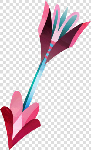 Three Dimensional Bow And Arrow Watercolor Cartoon   Lawn Darts  HD Png Download