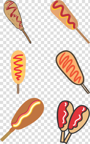 Hot Dog Corn Dog Computer Icons American Cuisine Food   Corn Dogs Art  HD Png Download