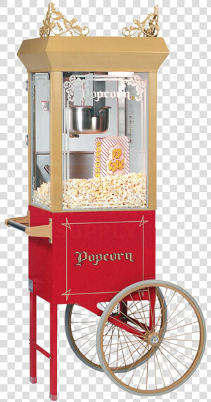 Whiz Bang Old Fashioned Popcorn Cart   Popcorn Popping Machine Gif  HD Png Download