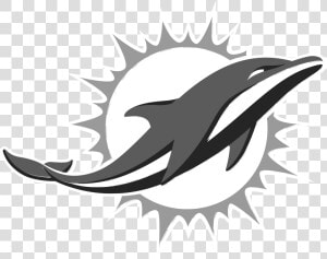 Miami Dolphins Logo Black And White   Miami Dolphins Logo 2019  HD Png Download