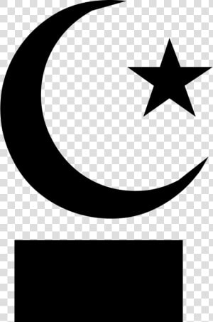 Islam Star And Crescent   Free Vector Star And Moon  HD Png Download