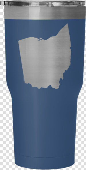 Ohio State Shape Outline White 30 Ounce Vacuum Tumbler   Active Tank  HD Png Download