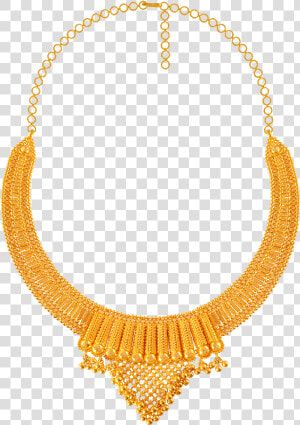 Chandra Jewellers 22kt Yellow Gold Necklace For Women   Gold Necklace Kalyan Jewellers  HD Png Download