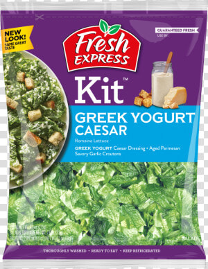 Caesar Salad Kit With Greek Yogurt Dressing   Fresh Express Chopped Caesar Salad Kit  HD Png Download